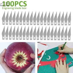 Lưỡi dao khắc số 11 (hộp 100 lưỡi) lưỡi nhọn sắc bén dùng điêu khắc thủ công 1