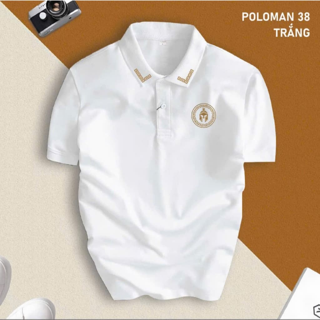 [POLOMAN 38] BST Áo Polo Nam Form Slimfit, Vải Thun Co Giãn 4C Thoáng Mát, Không Xù Lông, Thanh Lịch