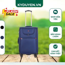 Vali vải Sakos Champion 6 (42 x 31 x 67 cm) trang bị 4 bánh xe xoay 360 độ giúp di chuyển được ở mọi địa hình 1