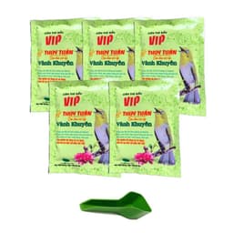 Combo 5 Gói Khuyên Vip Thúy Tuấn 100Gr Giúp Chim Thi Căng Lửa Thi Đấu Tặng Xúc Cám Nhựa 1