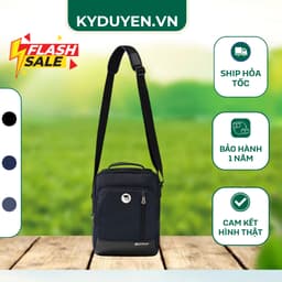 Túi đeo chéo nam Mikkor The Leader, bảo hành 5 năm, chất liệu Kodura chống thấm, nhiều ngăn 1