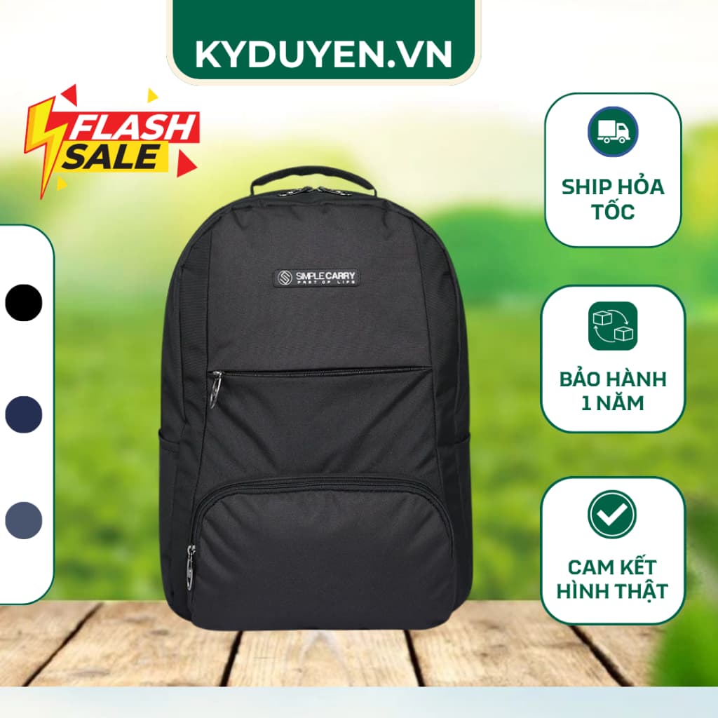 BALO LAP TOP CHÍNH HÃNG SIMPLE CARRY B2B15 SIÊU NHẸ PHÙ HỢP HỌC SINH,CÔNG SỞ, DU LỊCH(bảo hành chính hãng 10 năm