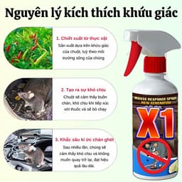 Xịt Đuổi Chuột Thảo Mộc X1 - CARE 500ml – An Toàn, Đuổi Chuột Hiệu Quả Không Độc Hại 6