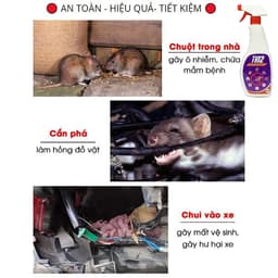 Xịt Đuổi Chuột Thảo Mộc TK12 500ML – An Toàn, Đuổi Chuột Hiệu Quả Không Độc Hại 7
