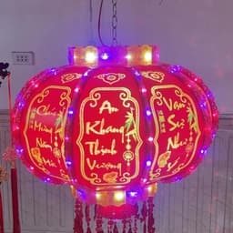 Đèn Lồng xoay 360 độ, Mẫu Cầu 3Đ trang trí tết 2