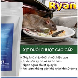 Bột Đuổi Chuột Thảo Mộc RYAN 500G – Xua Chuột Ngăn Phá Hoại, Dùng Cho Nhà Kho – Bếp – Xe 8