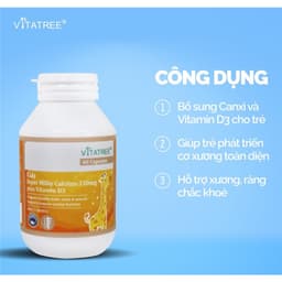 Milky Calcium D3 330mg Plus Vitatree bổ sung calci, vitamin D3 (Hộp 30 viên) 6