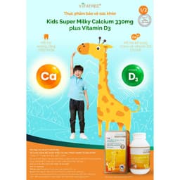 Milky Calcium D3 330mg Plus Vitatree bổ sung calci, vitamin D3 (Hộp 30 viên) 4