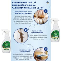 Xịt Đuổi Thằn Lằn ,Thạch Sùng Hiệu Quả GECKO DRIVE 500ml – Hương Thơm Tự Nhiên An Toàn, Không Độc Hại 8