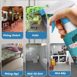 Xịt Đuổi Thằn Lằn ,Thạch Sùng Hiệu Quả Vim Nano 500ml – Hương Thơm Tự Nhiên An Toàn, Không Độc Hại 5