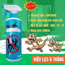 Xịt Đuổi Thằn Lằn ,Thạch Sùng Hiệu Quả Vim Nano 500ml – Hương Thơm Tự Nhiên An Toàn, Không Độc Hại 4