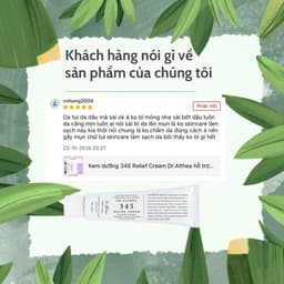 Kem dưỡng 345 Relief Cream Dr.Althea hỗ trợ sáng ẩm, phục hồi dịu nhẹ dưỡng da thuần chay 50ml ( Bản mới) 4