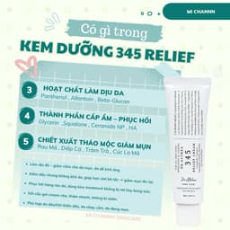 Kem dưỡng 345 Relief Cream Dr.Althea hỗ trợ sáng ẩm, phục hồi dịu nhẹ dưỡng da thuần chay 50ml ( Bản mới) 3