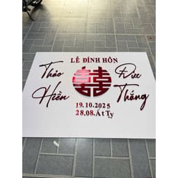TA 123 - BỘ CHỮ ALU SƠN MÀU DÁN MÀNH TRE, DÁN TƯỜNG/ TRANG TRÍ GIA TIÊN/ TRANG TRÍ TIÊC CƯỚI - HỎI - ĐÍNH HÔN 9