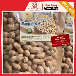 [380G] Đậu phộng/Lạc rang bơ sữa, Hạt trò chuyện Tết, ĐẬU PHỘNG LẠC NGUYÊN VỎ RANG ĂN LIỀN, SNACK HẠT 9