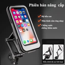 Giá đỡ điện thoại gắn xe máy, gắn xe đạp chống nước chống rung an toàn chắc chắn tiện lợi tk1511 4