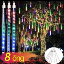 Đèn Nháy Led Sao Băng 8 Ống 2 Chiều Trang Trí Ngoài Trời Dài 2m Nhiều Màu Siêu Bền Cho Sân Vườn Quán Cafe Karaoke 2