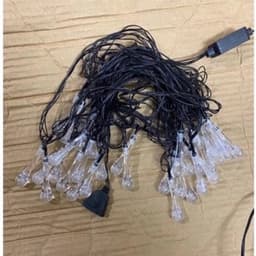 ￼Bộ Dây Đèn Led Trang Trí Hình Giọt Nước Pha Lê Trong Suốt .Ánh Sáng Màu Đẹp Long Lanh 7