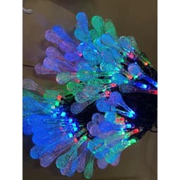 ￼Bộ Dây Đèn Led Trang Trí Hình Giọt Nước Pha Lê Trong Suốt .Ánh Sáng Màu Đẹp Long Lanh 6