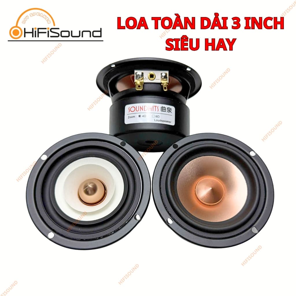 Loa toàn dải SOUNDHITS SQ 3 inch 4Ω 15 -30W - Hàng chính hãng âm thanh hay