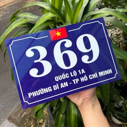 Biển số nhà in theo yêu cầu - Chất liệu MICA, FORMEX - Nhiều kích thước, Tặng keo dán 5