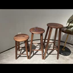 Ghế bar Round CORIHOME Quầy Bar Gỗ Mặt Tròn 4