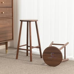 Ghế bar Round CORIHOME Quầy Bar Gỗ Mặt Tròn 6