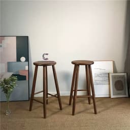 Ghế bar Round CORIHOME Quầy Bar Gỗ Mặt Tròn 8