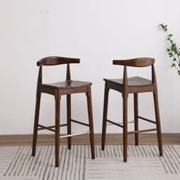 Ghế bar Bull,Ghế Bar Đầu Bò CORIHOME Làm Từ Gỗ Tần Bì Tự Nhiên Sơn Và Bọc Đệm Theo Yêu Cầu 4