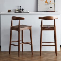 Ghế bar Bull,Ghế Bar Đầu Bò CORIHOME Làm Từ Gỗ Tần Bì Tự Nhiên Sơn Và Bọc Đệm Theo Yêu Cầu 8