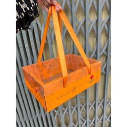 5 Hộp Nắp Mica Quai Xách Đựng Giỏ Hoa Quả, Đựng Giỏ Trái Cây (Đựng 2-3 kg Quả) 6