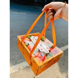 5 Hộp Nắp Mica Quai Xách Đựng Giỏ Hoa Quả, Đựng Giỏ Trái Cây (Đựng 2-3 kg Quả) 7