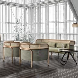 Ghế Sofa Quây Mây,Ghế Phòng Chờ, Sofa Targa CORIHOME – Thiết Kế GamFratesi, 2026 4