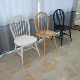 Ghế 6 Nan Tròn,Ghế Windsor CoRiHome , Ghế cổ, Ghế Đồng Quê, Ghế xưa, Ghế Tựa Lưng Uốn Cong Gỗ Cao Su 3