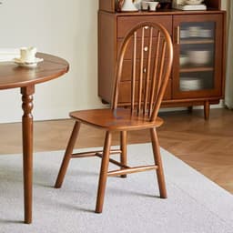 Ghế 6 Nan Tròn,Ghế Windsor CoRiHome , Ghế cổ, Ghế Đồng Quê, Ghế xưa, Ghế Tựa Lưng Uốn Cong Gỗ Cao Su 7