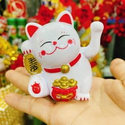 [Mua Sỉ 100] Mèo Thần Tài và Ông Thần Tài, Hũ Vàng Nhựa, trang trí tráp Oản, trang trí tháp tài lộc 7