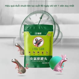 Viên đuổi chuột siêu mạnh - Hiệu quả ngay lập tức, an toàn không độc - Gói 10 Viên 8