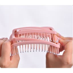 Lược N57 Chải Tóc Xoăn Gỡ Rối Mát Xa Da Đầu Tạo Kiểu Tóc Phồng Tiện Dụng - Lược Mát Xa Đầu Với Răng Lược Mềm Mại -260901 7