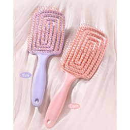 Lược N57 Chải Tóc Xoăn Gỡ Rối Mát Xa Da Đầu Tạo Kiểu Tóc Phồng Tiện Dụng - Lược Mát Xa Đầu Với Răng Lược Mềm Mại -260901 9