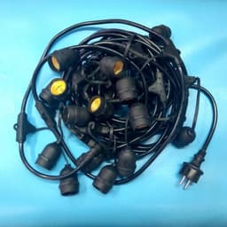 Dây đuôi đèn kín nước 10m 20 đuôi. Trang trí nhà cửa 1