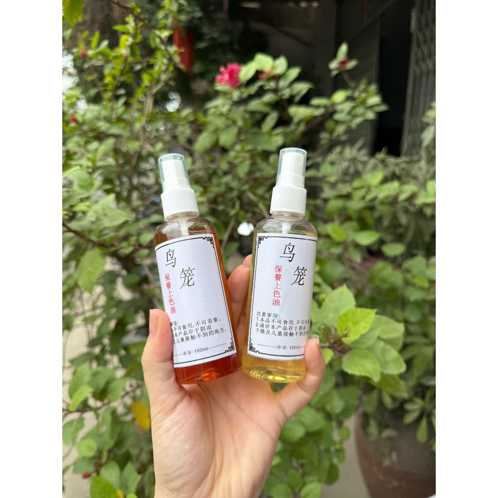 Dầu dưỡng lồng dạng xịt giúp lồng bền màu, chống mối mọt (100ml) hàng Tàu cao cấp Đẹp