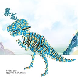 DIY gỗ mô hình khủng long siêu to 4