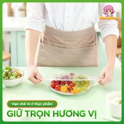 Bịch 300C Màng Bọc Thực Phẩm Xanh Việt Hannah Seyo Chất Liệu PE An Toàn Bảo Quản Thực Phẩm 5