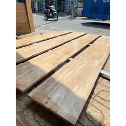 Ván Gỗ Ghép Cao su  dầy 12mm phủ bóng keo 1 mặt  giá rẻ . Dùng làm mặt bàn , kệ đựng đồ , tủ gỗ , .... CẮT THEO YÊU CẦU 4
