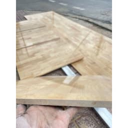 Ván Gỗ Ghép Cao su  dầy 12mm phủ bóng keo 1 mặt  giá rẻ . Dùng làm mặt bàn , kệ đựng đồ , tủ gỗ , .... CẮT THEO YÊU CẦU 9
