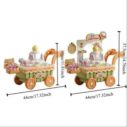 Đồ chơi xe bán kem 2 tầng có đèn nhạc cho bé 7