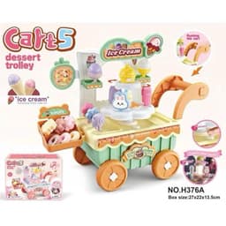 Đồ chơi xe bán kem 2 tầng có đèn nhạc cho bé 2