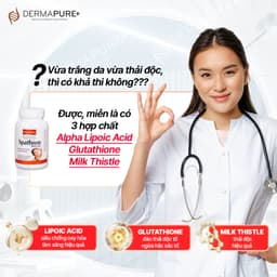 [Hàng cty full va.t] Viên uống GLUTATHIONE TINH KHIẾT hỗ trợ sáng da, mờ thâm nám, giải độc gan SPATHION Chính hãng USA 2