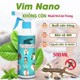 Xịt Đuổi Muỗi & Côn Trùng Vim Nano 500ml  – Tinh Dầu Tự Nhiên, An Toàn Cho Gia Đình 9