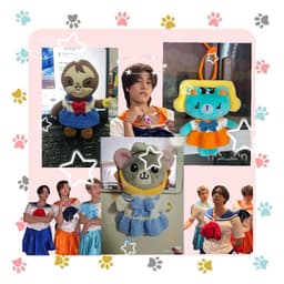 tlhh | Váy Sailor Moon handmade bằng len cheapmoment với Phuwin, Forth, Satang cho các bé linh vật chucheee GMMTV 1